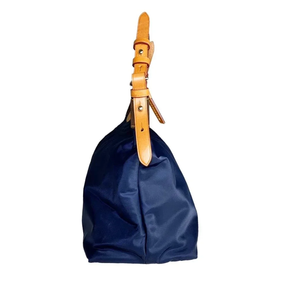 DOONEY & BOURKE Large Erica Nylon Top Handle Shoulder Bag With Leather Trim
